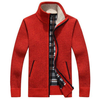 Iker – Herrenjacke aus Strick mit Fleece-Innenfutter