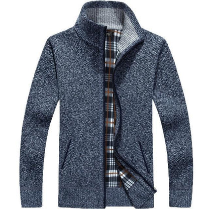 Iker – Herrenjacke aus Strick mit Fleece-Innenfutter