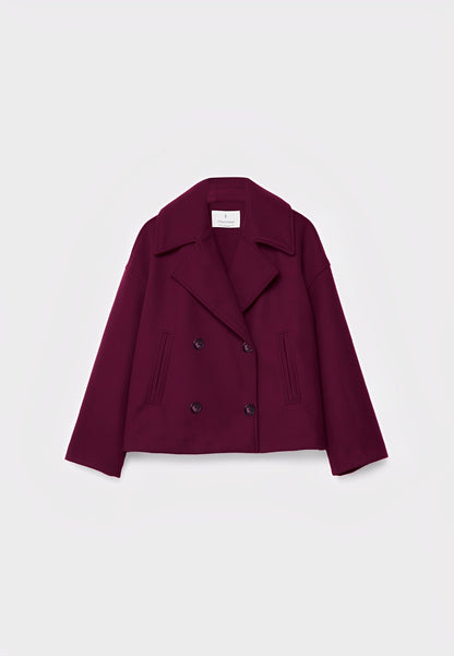 Claire – Kurze Elegante Zweireihige Jacke