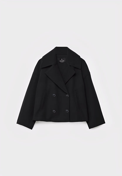Claire – Kurze Elegante Zweireihige Jacke